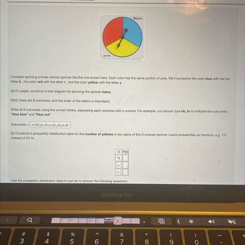 I just need help with letter b, I can’t seem to figure out the table-example-1