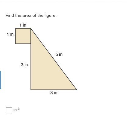 Find the area of the figure. in.2-example-1