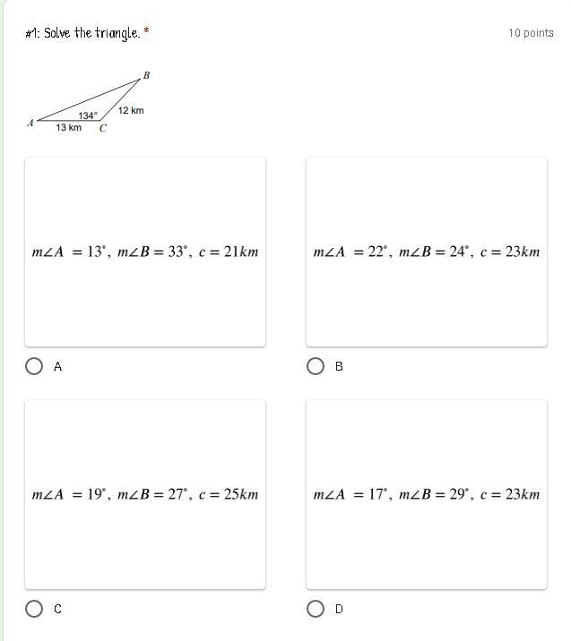 Solve the triangle, AMDM-example-1