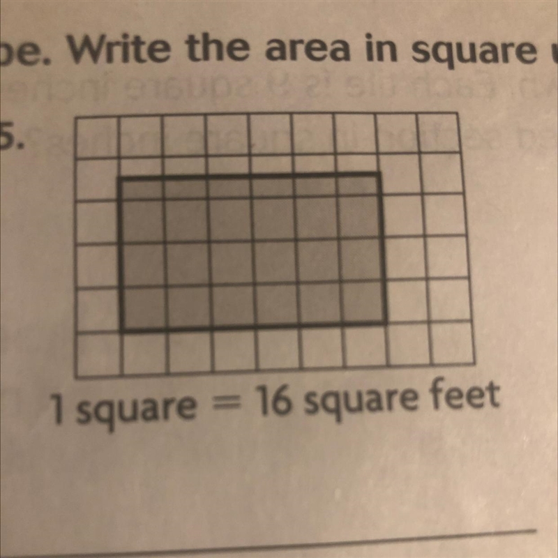 Find the area of the shaded shape. Write the area in square units-example-1