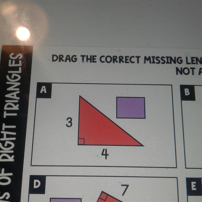 What'ss the missing length of a right triangle if length a is 3and length b is 4-example-1