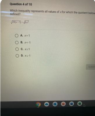 Which choice is equivalent to the quotient shown here for acceptablevalues of x?25(x-example-1