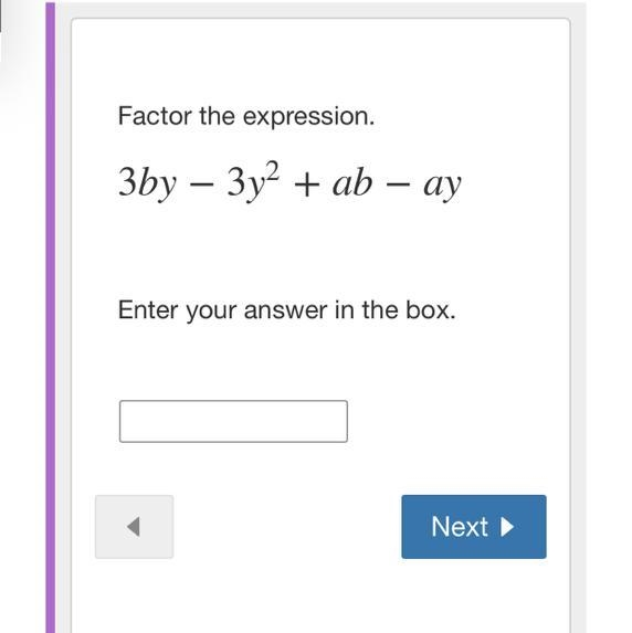 Factor the expression-example-1