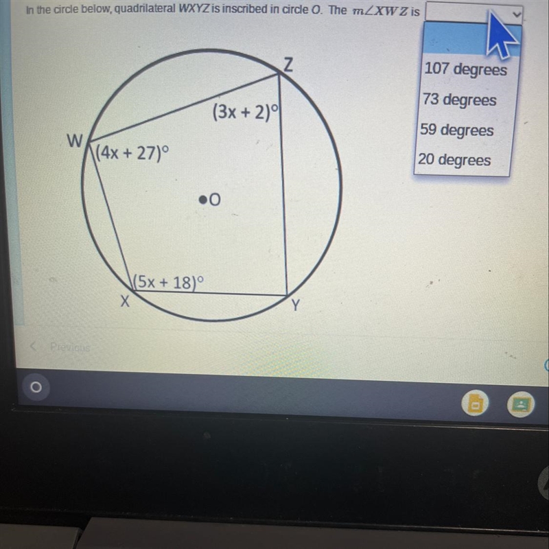 Please can somebody help me with these questions? 1. In the Circle Below, Quadrilateral-example-1