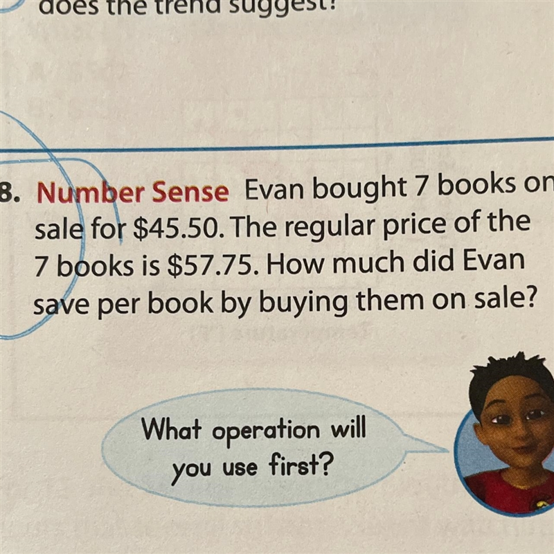 Evan bought 7 books on sale for $45.50. The regular price of the 7 books is $57.75. How-example-1