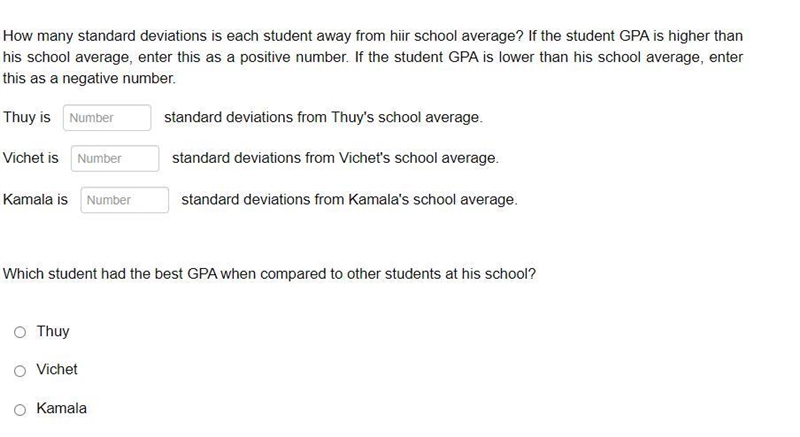 Three students were applying to the same graduate school. They came from schools with-example-2