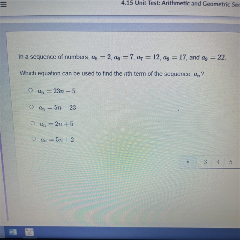 Which equation can be used to fund the nth term of the sequence an-example-1