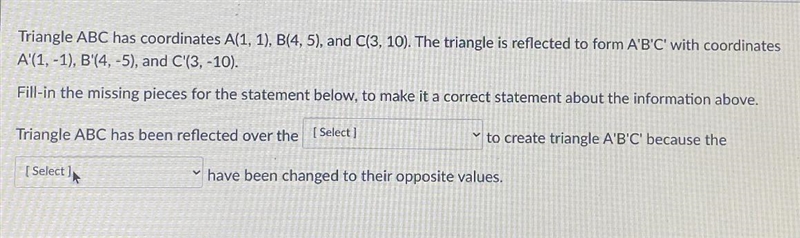 Options for select box number one: originy-axisx-axisOptions for select box number-example-1