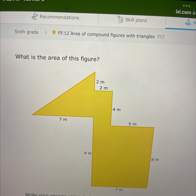 What is the area of this figure-example-1