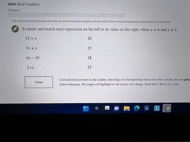 Evaluate and match each expression on the left to its value on the right, when and-example-1