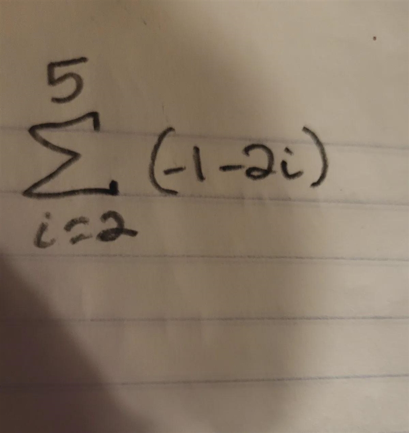 Summation question. i have to write iout the summarion and find the answer-example-1