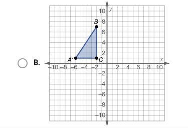 PLEASE HELP ME.!! I WILL GIVE BRAIN LIST Which graph shows the image of ΔABC after-example-3