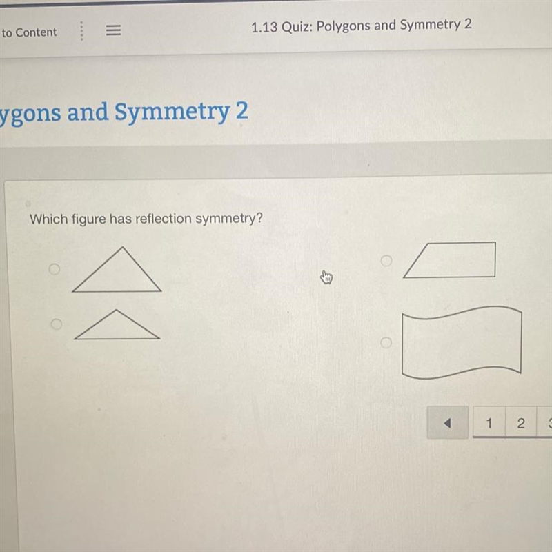 Which figure has reflection symmetry?-example-1