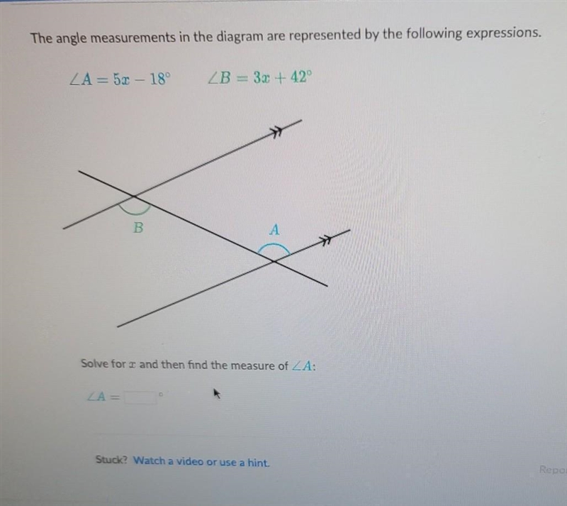 The angle measurements in the diagram are represented by the following expressions-example-1