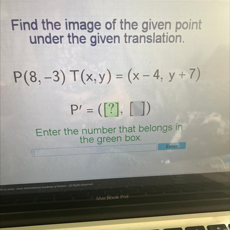 Find the image of the given pointunder the given translation.-example-1