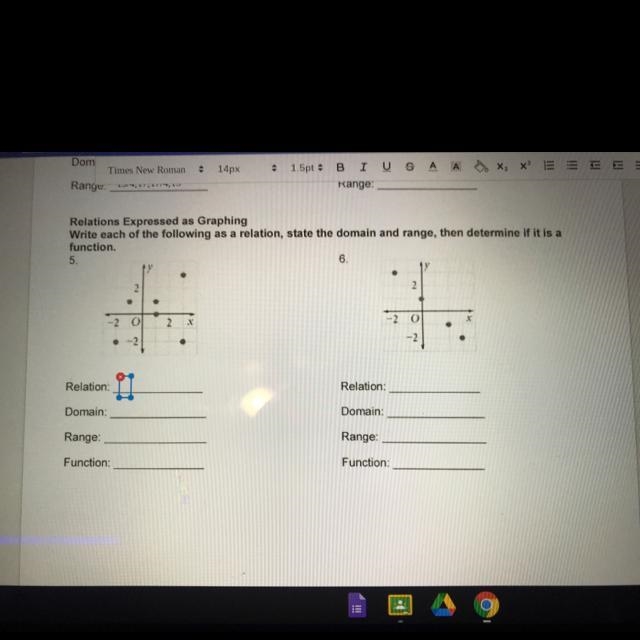 Relations Expressed as GraphingWrite each of the following as a relation, state the-example-1