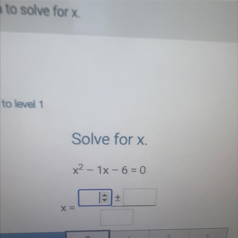 Solve for x.x² - 6x + 8 = 0X =EATMELE+-example-1