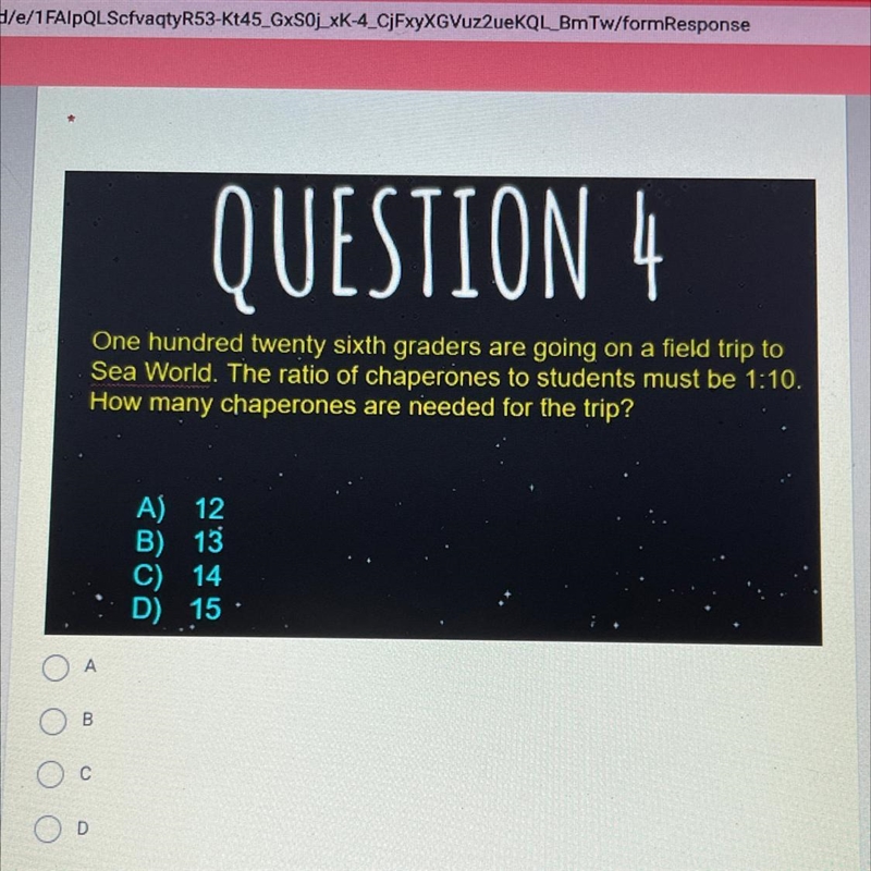 QUESTION 4One hundred twenty sixth graders are going on a field trip toSea World. The-example-1