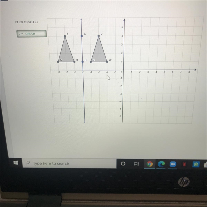 I was wondering if my line of reflection is correct, If not can someone help and correct-example-1