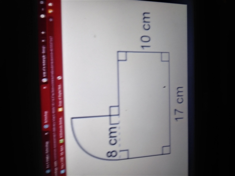 Find the area of the composite figures by either adding and subtracting regions-example-1