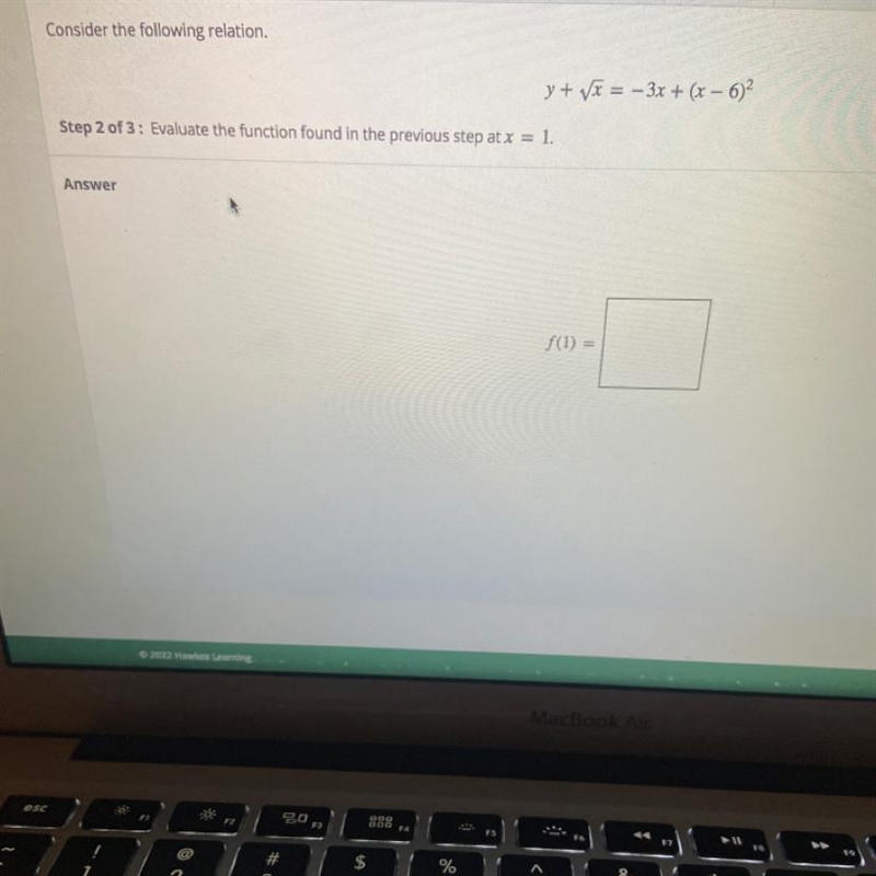 Evaluate the function found in the previous step at x= 1-example-1