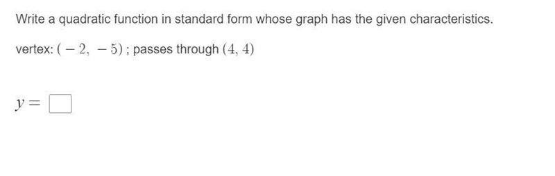 Write a quadratic function-example-1