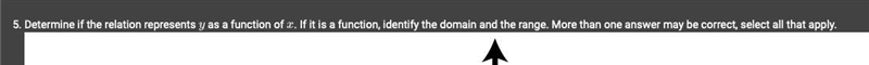 Determine if the relation represents y as a function of x. If it is a function, identify-example-2