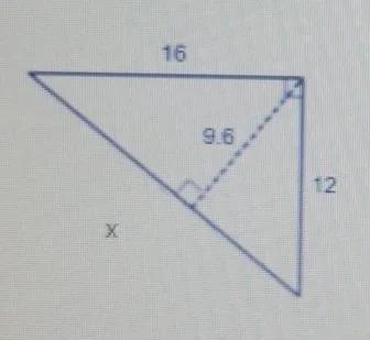 The area is 96 square units.The length, x, of the base is __ units.-example-1