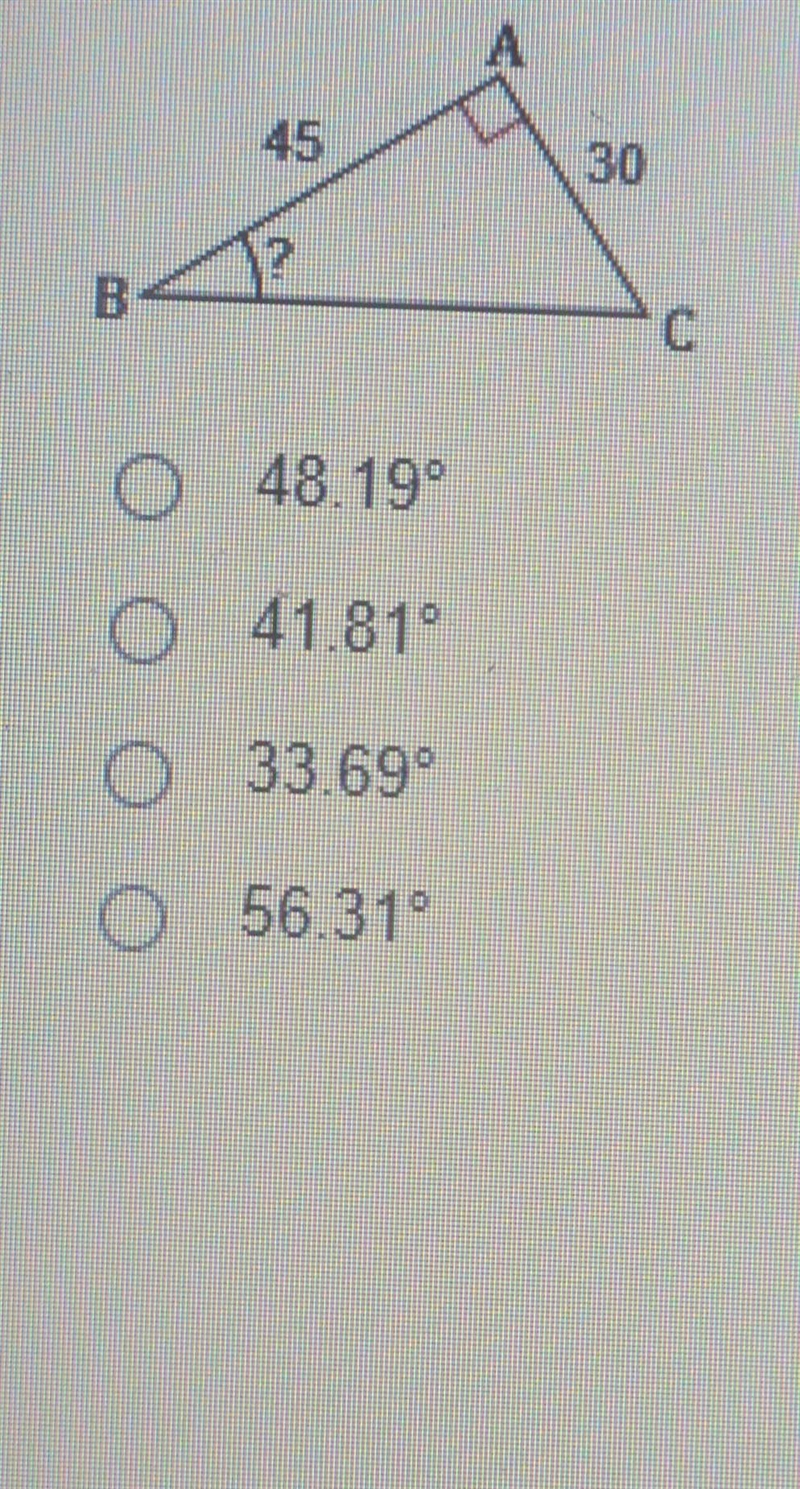 Using the diagram below, determine the measure of-example-1