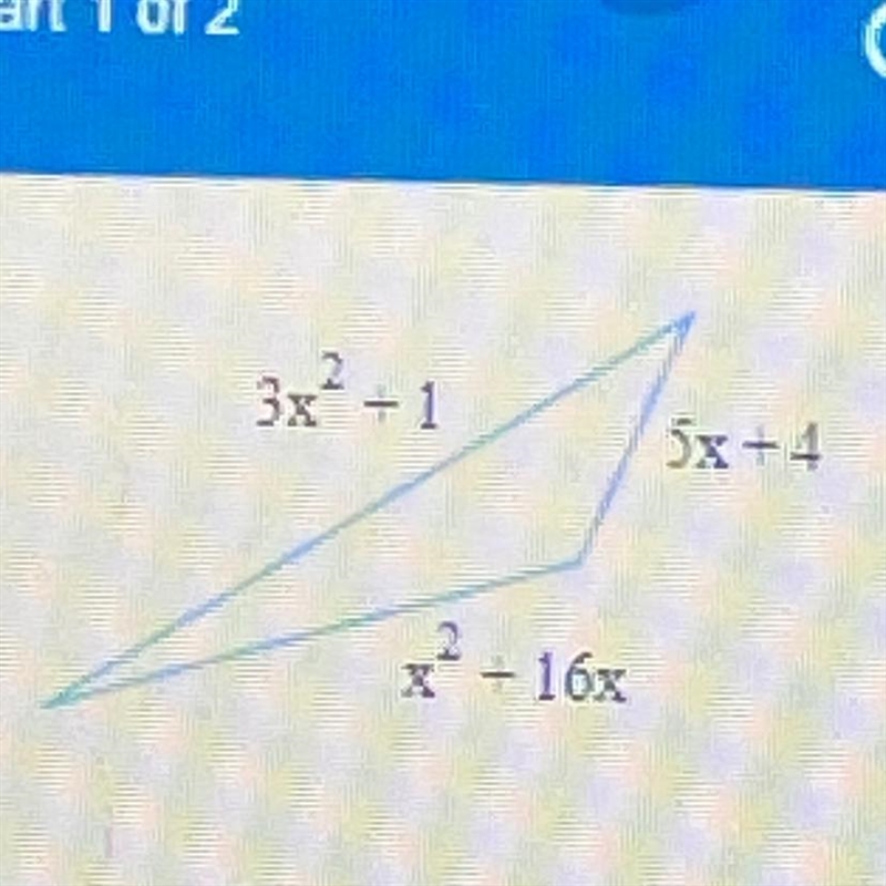 The perimeter of the triangle is ______-example-1