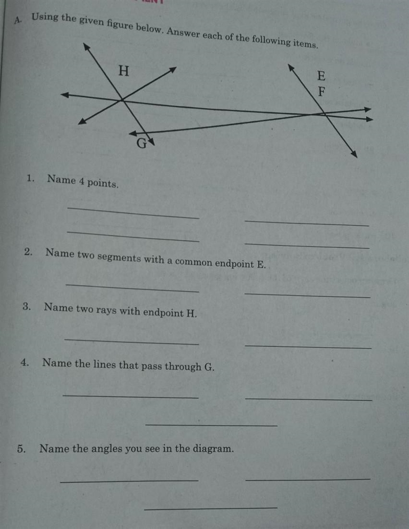 A. Using the given figure below. Answer each of the following items. ​ Help me pls-example-1