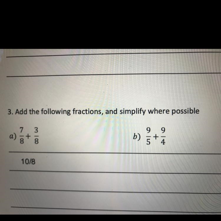 Pls answer question b tyyy also pls simplify if possible-example-1