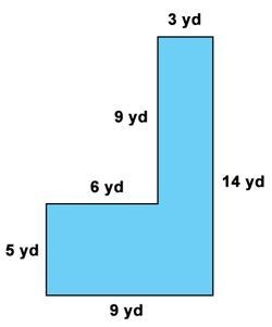 What is the area of the figure? A) 18 yd2 B) 54 yd2 C) 72 yd2 D) 90 yd2-example-1