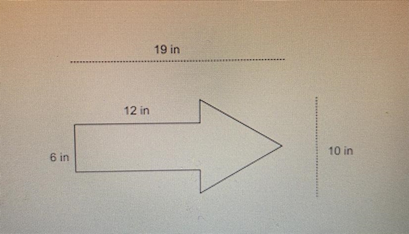 What is the area of the arrow? Assume that anything that looks like a right angle-example-1