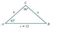 Please show me how to solve this triangle, thank you!-example-1