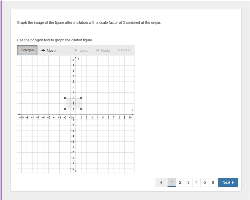 Graph the image of the figure after a dilation with a scale factor of 3 centered at-example-1