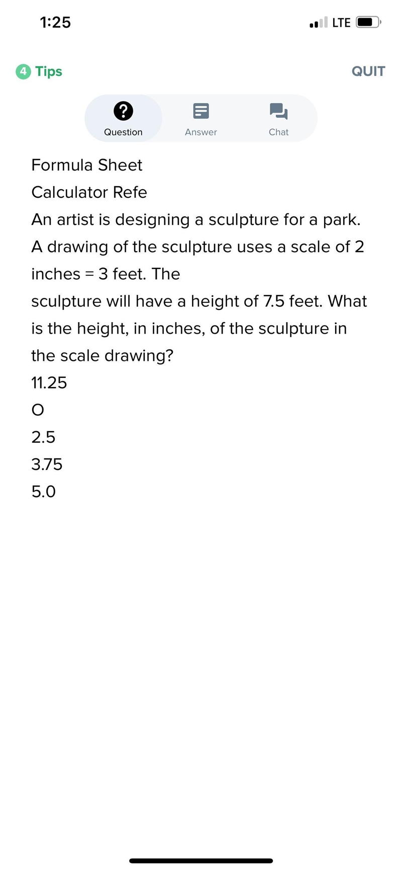 Formula SheetCalculator RefeAn artist is designing a sculpture for a park. A drawing-example-1