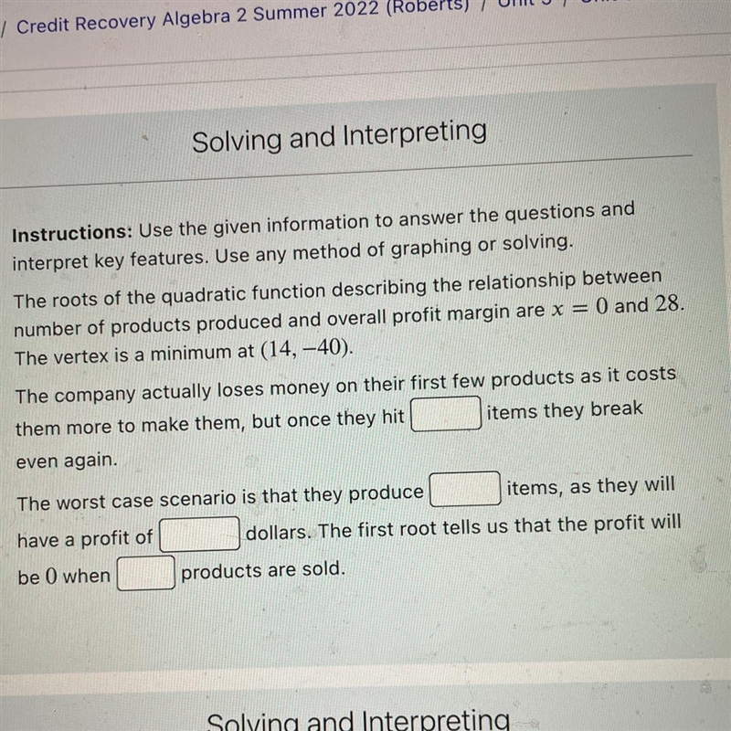 Use the given information to answer the questions and interpret key features. Use-example-1