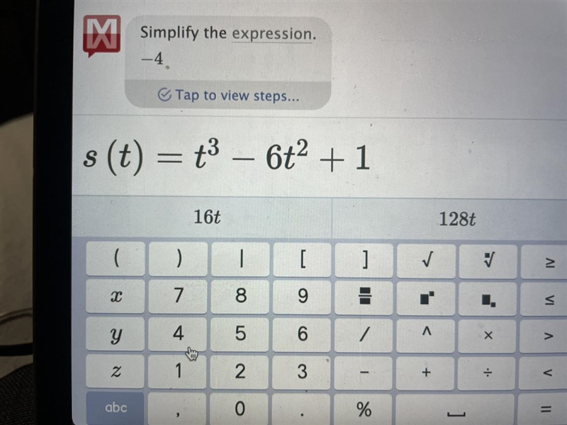 Using the derivative, when is the particle at rest? (Velocity = 0)-example-1