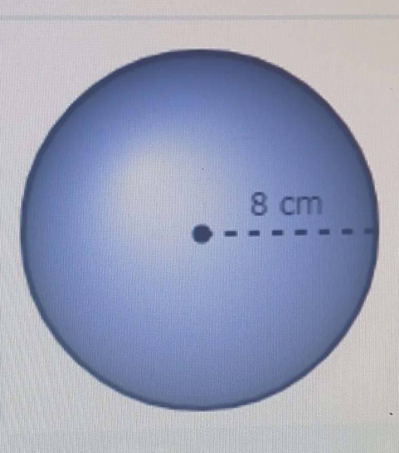 12 8 cm What is the surface area of the solid? Be sure to give both an exact answer-example-1