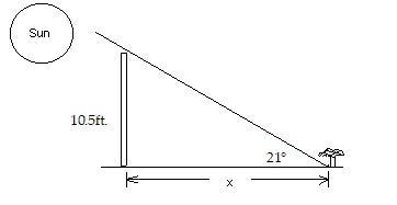 100 POINTS!!! In one area, the lowest angle of elevation of the sun in winter is 21° Find-example-1