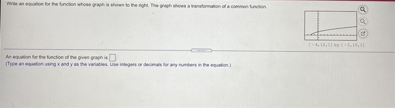 Write an equation for the function whose graph is shown to the right. The graph shows-example-1