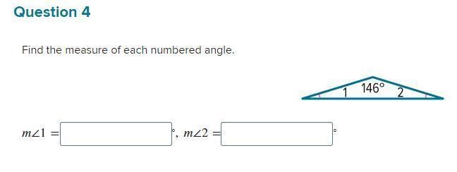 Find the measure of each numbered angle. m∠1=_____ and m∠2=_____-example-1