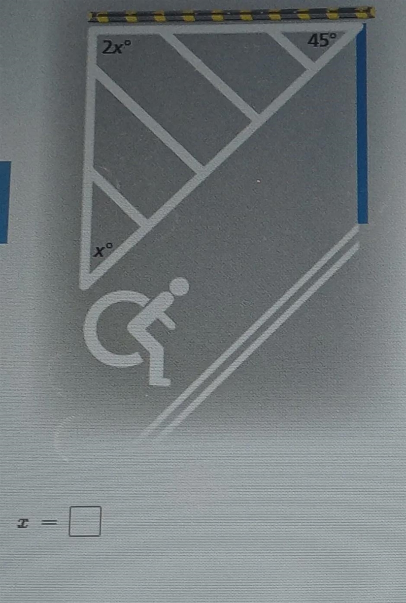 The triangles with lines through its Designates , its a no parking zone, what is the-example-1