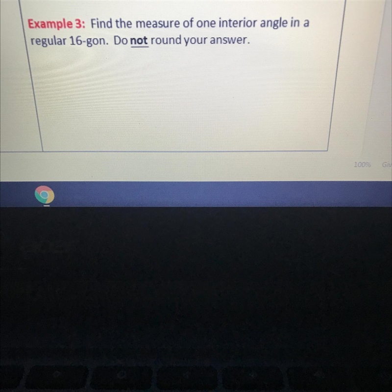 Find the measure of one interior angle in a regular 16-gon. Do not round the answer-example-1