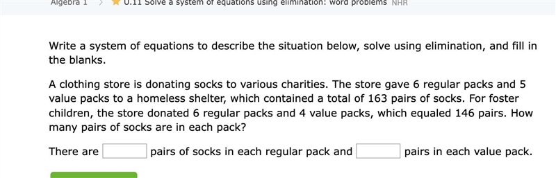 A clothing store is donating socks to various charities. The store gave 6 regular-example-1