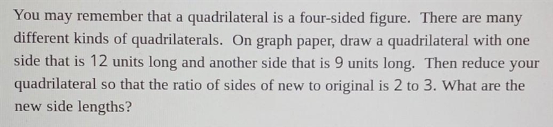 plss help Question: You may remember that a quadrilateral is a four-sided figure. There-example-1