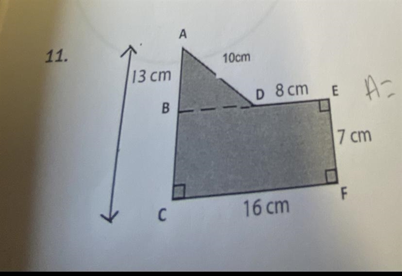 Find the perimeter and area of each figure.-example-1