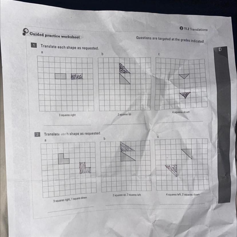 Translate each shape as requested-example-1