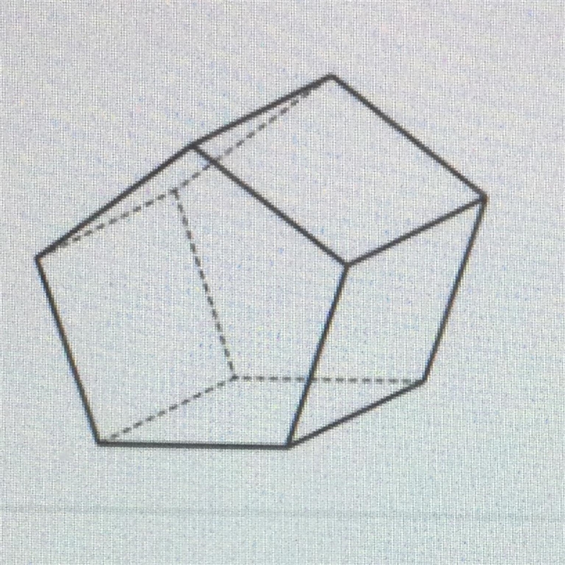 The pentagonal prism below has a base area of 38 units? and a height of 7.4 units-example-1